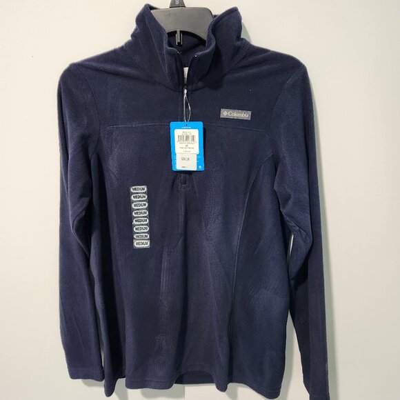 Columbia NEW Women's Lake Aloha Navy Blue Half Zip Pullover Fleece- Medium - Picture 1 of 8